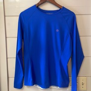 Coolibar Swim Shirt High Tide Long Sleeve UPF Rash Guard Crew Neck Size M.